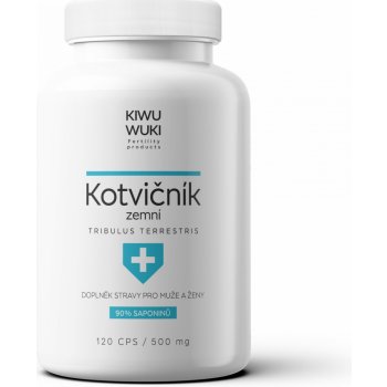 Kiwu WukiKotvičník zemní Tribulus Terrestris 90% extrakt 500 mg 120 kapslí