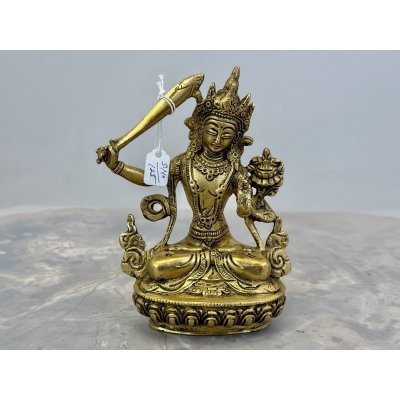 Mosazná soška bohyně Tara 14 cm meč – Sleviste.cz