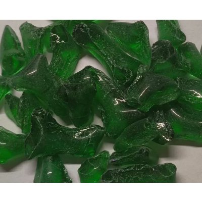 Skleněná drť - tm. zelená 1 kg – Zboží Dáma