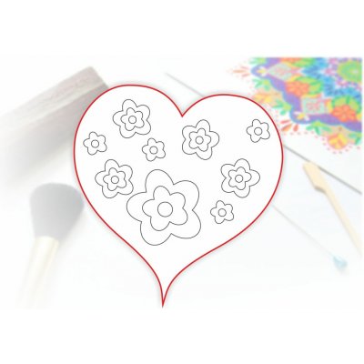 Radost v písku Šablona na pískování výřez malé srdíčko – Hledejceny.cz