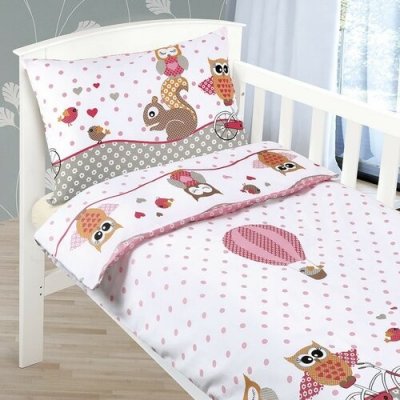 Bellatex povlečení Beáta Sovička růžová 100 x 135 cm, 45 x 60 cm – Hledejceny.cz