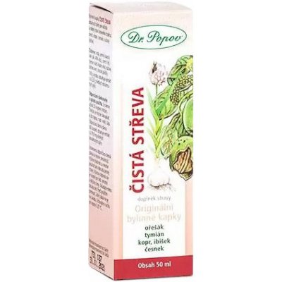 Dr.Popov tinktura Čistá střeva 50 ml – Hledejceny.cz