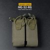 Army a lovecké pouzdra a sumky Wosport DPMP Double Molle na dva 9mm pistolové zásobníky Ranger green