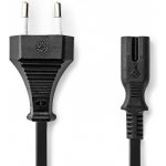 Nedis Euro na IEC-320-C7 černý 5m Kabel, napájecí, 230V, zástrčka Euro, na IEC-320-C7, dvoulinka, černý, 5m PCGP11040BK50 – Hledejceny.cz