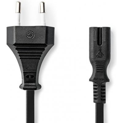 Nedis Euro na IEC-320-C7 černý 5m Kabel, napájecí, 230V, zástrčka Euro, na IEC-320-C7, dvoulinka, černý, 5m PCGP11040BK50 – Hledejceny.cz