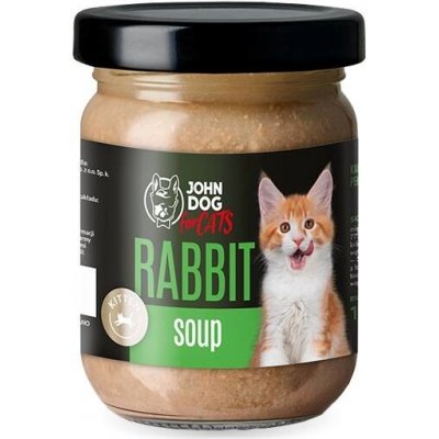 John Dog for Cats Králíková polévka pro koťat 100 g