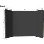 Fotověci Foto Pozadí Konstrukce Paravan Stěna 2,4x4m Výběr Variant Přenosná Šatna Varianta: Černá – Sleviste.cz