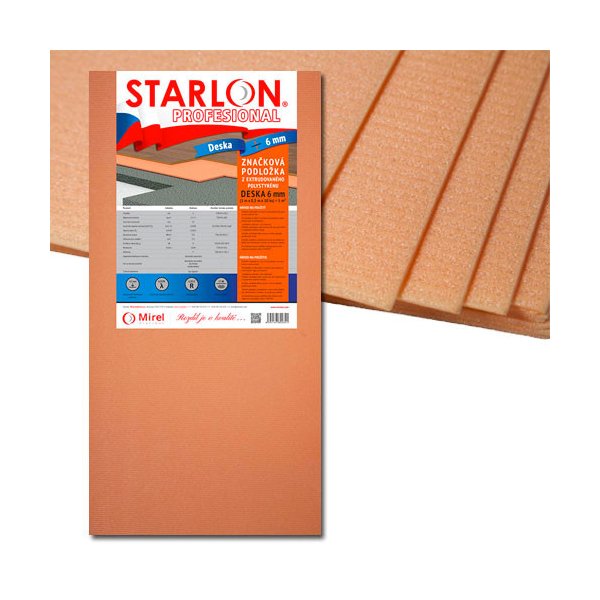 Mirelon a izolace podlahy Starlon Profesional 6 mm 5 m²
