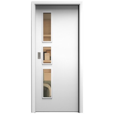 Sapeli Elegant Komfort M33 posuvné bílá perla 100 x 210 cm Planibel bronz – Hledejceny.cz