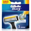 Holicí hlavice a planžeta Gillette Blue3 3 ks