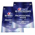 Procter & Gamble Výhodné dvojbalení Crest 3D Whitestrips PROFESSIONAL WHITE bělící pásky na zuby 80 ks – Hledejceny.cz