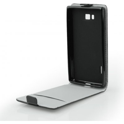 Pouzdro ForCell Slim Flip Flexi Huawei P8 Lite černé