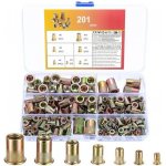 201 KS Nýtovací matice M3 M4 M5 M6 M8 M10 M12 Sortiment slepých nýtovacích matic, nýty se závitem z – Zboží Mobilmania