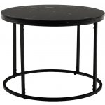 Kondela Gagin černý mramor, černý kov – Sleviste.cz