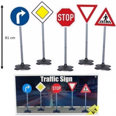 MAC TOYS Dopravní značky/Traffic Sign 81cm 5ks – Zboží Mobilmania