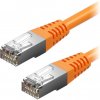 síťový kabel AlzaPower APW-CBP5EF0005E Patch CAT5E, FTP, 0.5m, zelený