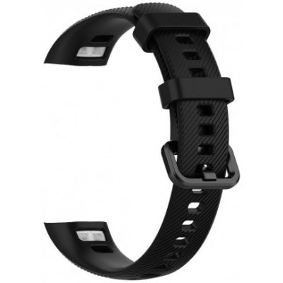 BStrap Silicone Line řemínek na Honor Band 4, black SHO001C01 – Zboží Mobilmania