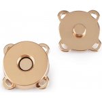Magnetické zapínání k přišití Ø18 mm/ růžové zlato – Sleviste.cz