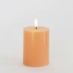 SIRIUS Vosková LED svíčka Sille broskvová 7,5 x 10 cm – Hledejceny.cz
