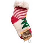 Dětské vánoční ponožky papuče protiskluzové ABS s kožíškem Stromeček bílý – Hledejceny.cz