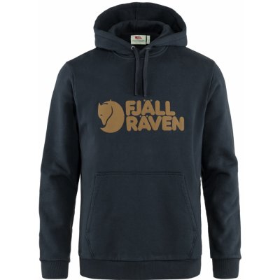 Fjällräven Logo Hoodie modrá