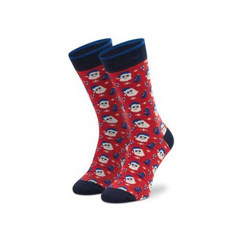 Cabaïa pánské klasické ponožky Barbe Blanche SOKFW2122 Červená