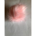 Bambule kožešinová růžová Ø 12 cm – Zboží Mobilmania
