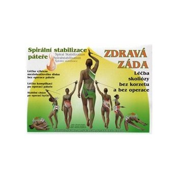 Zdravá záda - Cvičební Set, spirální stabilizace páteře - kniha Zdravá záda, CD, cvičební lano - Richard Smíšek