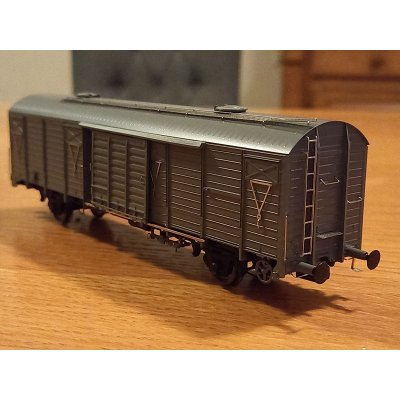 set zavřených vozů Gbgs/Zts hnědých ČSD Exact train 23040 – Zboží Dáma