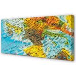 Obrazy na plátně zeměkoule mapa 100x50 cm – Hledejceny.cz
