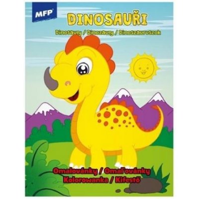 Omalovánky MFP A4 Funny Dinosauři – Zboží Mobilmania