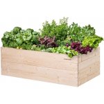 Atmowood Dřevěný vyvýšený záhon 120 x 60 x 40 cm hnědý – Hledejceny.cz