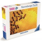 RAVENSBURGER Challenge: Včely na medové plástvi 1000 dílků – Zboží Dáma