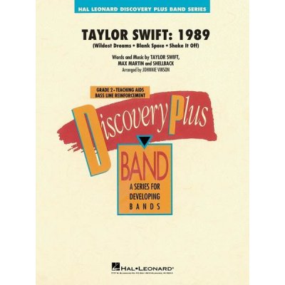 Taylor Swift 1989 noty pro koncertní orchestr party partitura