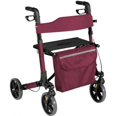 Lehké čtyřkolové chodítko pro seniory BestBerg BBW-1BU / vínová – Hledejceny.cz