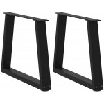Omaxi 957130 Nohy konferenčního stolku ve tvaru V 2 ks černé 50 x 42-43,3 cm ocel – Sleviste.cz