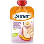 Sunar Ovocná kašička broskev jablko oves 6m+ 120 g – Zboží Mobilmania