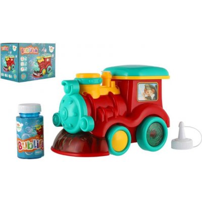 Teddies Lokomotiva s bublifukem plast 18cm na baterie se zvukem se světlem – Zboží Dáma