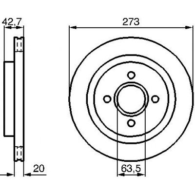 Brzdový kotouč BOSCH 0 986 478 816 (0986478816)