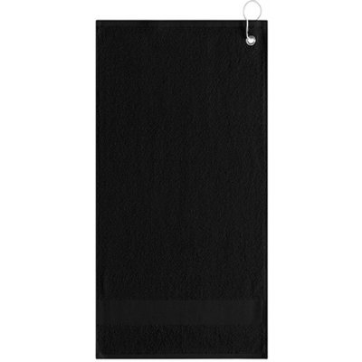 L Merch Golfový ručník s klipem NT9165 Black 55 x 30 cm – Hledejceny.cz