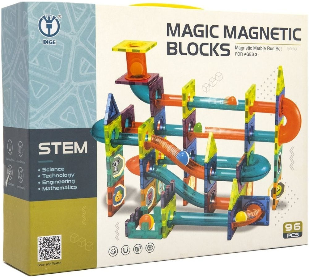 Teddies Magnetická stavebnice 66 ks