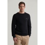 Gant Cotton Pique C-neck černá – Zboží Dáma