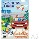 Omalovánka Auta vlaky letadla Omalovánky A5+ Kolektiv