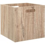 5five Simply Smart Úložný box dřevěný černý 31 x 31 cm – Zboží Dáma