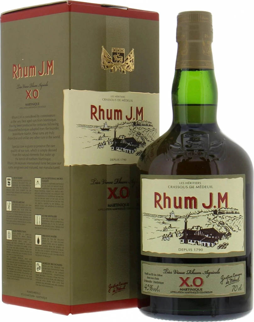 Rhum J.M Tres Vieux Agricole XO 45% 0,7 l (kazeta)