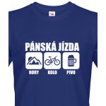 Bezvatriko pánské tričko pánská jízda 2 Modrá Canvas pánské tričko s krátkým rukávem 1279 – Hledejceny.cz