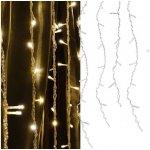SPRINGOS LED Nano světelný závěs 2x2m 200LED 8 funkcí ovladač USB IP44 teplá bílá – Zboží Dáma
