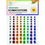 Folia Bringmann Ozdobné kamínky samolepicí 80 ks výběr barev klasický mix – Sleviste.cz