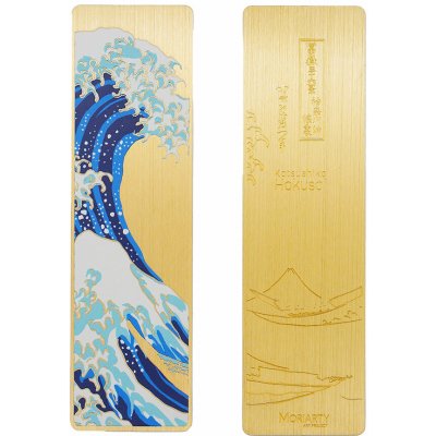 Moriarty Art Project Záložka do knihy kovová, Velká vlna u Kanagawy, Hokusai – Zboží Dáma
