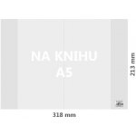 Obal na knihu A5 PVC 318x213 mm, hrubý/transparentný, 1 ks – Zboží Mobilmania